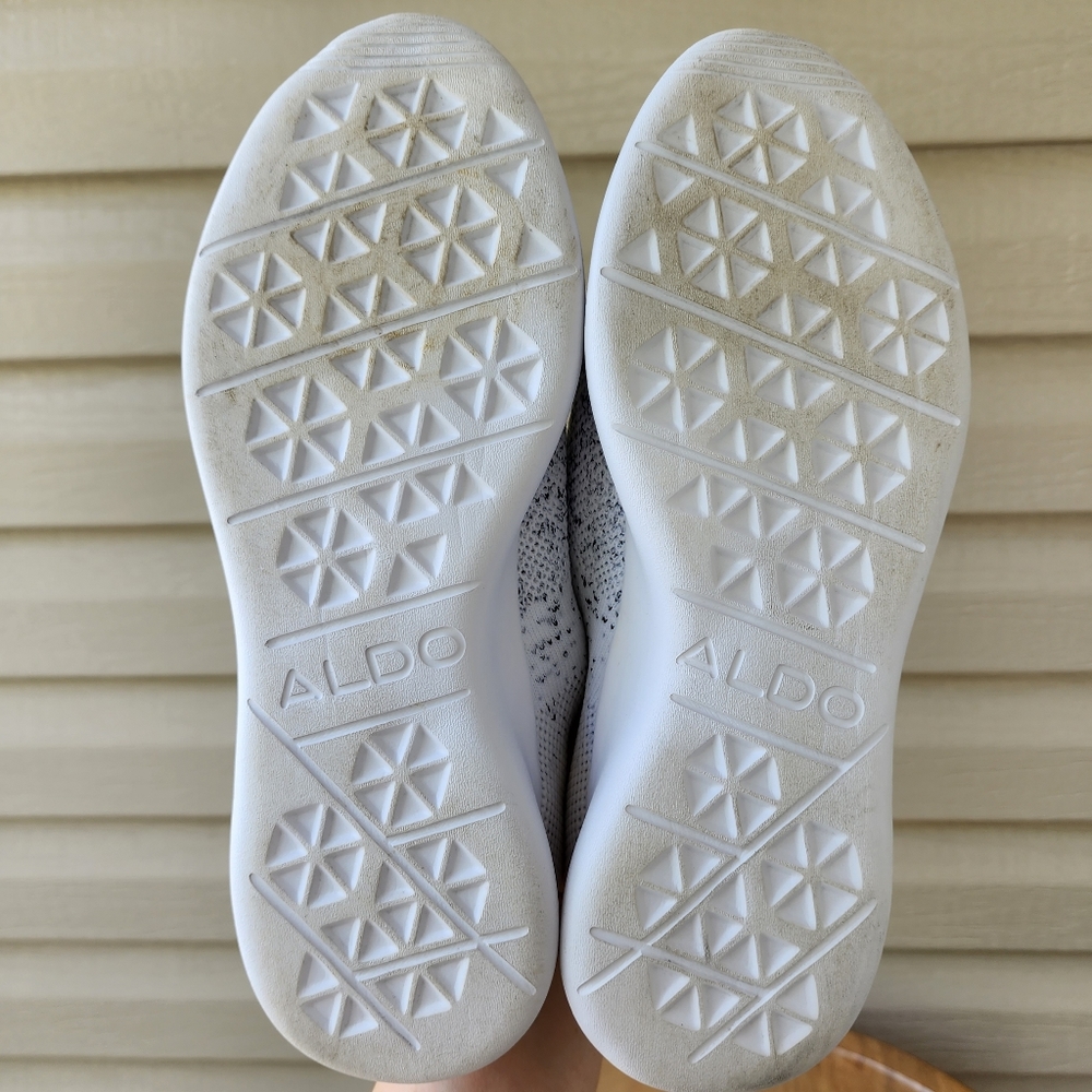 Aldo women's white and black sneakers size 8 - Picture 9 of 10